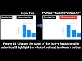 Power BI Change the colour of the Active button on the selection I Highlight the clicked button