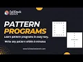 Square Pattern Plus Pattern Pattern Programs FullStack Edutech