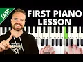 Download Lagu How to Play Piano: Day 1 - EASY First Lesson for Beginners