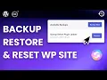 Wordpress Backup Plugin - Royal Backup Restore Database Reset