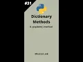 popitem method python popitem method in dictionary hindi