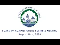 Upper Gwynedd Township Board of Commissioners Business Meeting 08-10-26