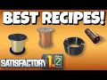 The BEST Wire Cable Quickwire Recipes Satisfactory Alternate Recipe Guide Ep 4