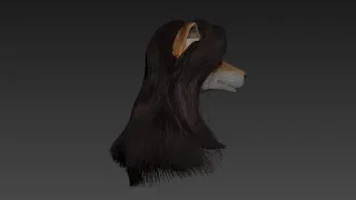 Foxy girl head - 3d model