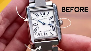FINALLY Serviced my Cartier Tank It REALLY NEEDED IT