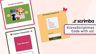 Code JavaScriptmas challenges with us JavaScript CSS HTML