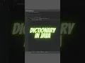 Dictionary in JAVA