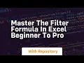 Master the filter formula in excel beginner to pro