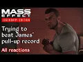 Mass Effect 3 - What if you fail during different parts of James pull-up challenge