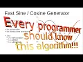 017EN Fast 8-bit Sine - Cosine-Wave Generator Algorithm in