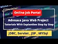 Online Job Portal-01 Java Project Tutorial Advance Java Project Servlet Jsp Mysql Java Project