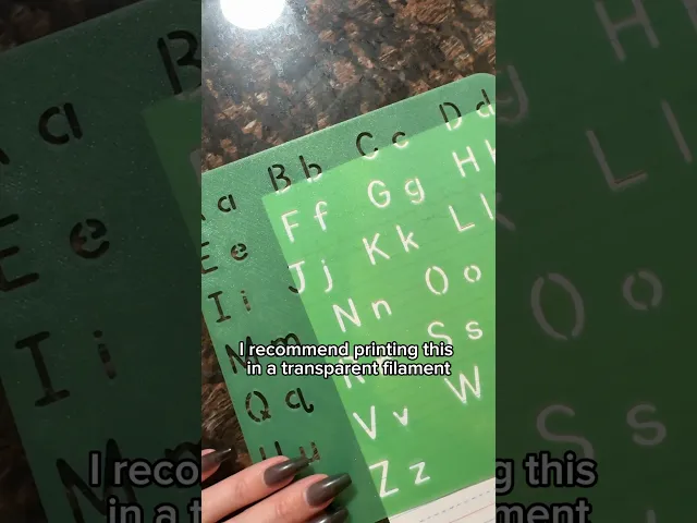 Handwriting Helper Stencil video thumbnail