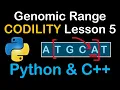 Genomic Range Query Solution in Python and C Codility Solutions Lesson 5