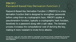 PBKDF2 - Password-based Key Derivation Function 2