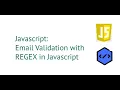 Email Validation with Regular Expression REGEX in Javascript 2020 with source code