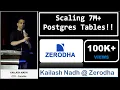 Scaling 7M Postgres Tables by Kailash Nadh CTO zerodha