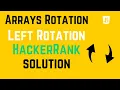 Arrays Left Rotation HackerRank Solution Javascript