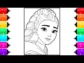 Coloring Rumi Huntrix KPop Demon Hunters Coloring Pages