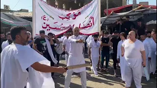 تطبير موكب انصار الحسين الكوفه 2021 