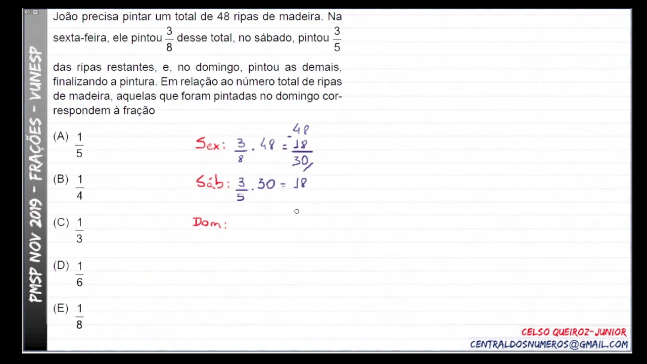 FRAÇÃO :: PMESP 2019/Nov :: Vunesp