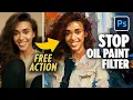 Turn Photo to Painting EASY with Photoshop GenFill Free Action