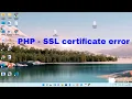 PHP - SSL certificate error unable to get local issuer certificate