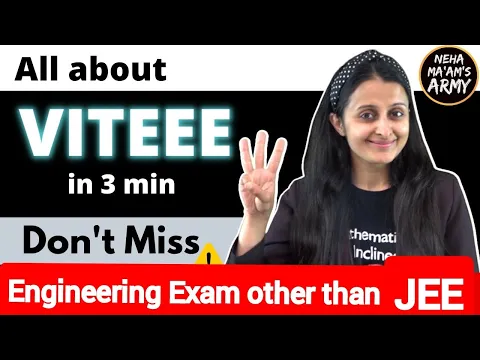 Download MP3 All about VITEEE 2022| NOT sponsored| Engineering Exam other than JEE you can APPLY | NEHA AGRAWAL