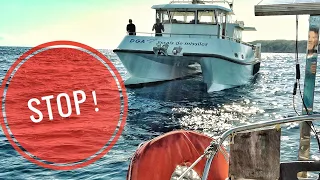 STOPPED by the FRENCH MILITARY + LIFEBOAT. Crazy Day at Sea | Wildlings Sailing