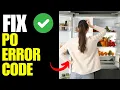 kitchenaid refrigerator PO error code - How To Fix