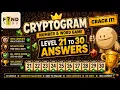 CRYPTOGRAM Number Word Game Level 21-30 Walkthrough