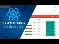 Learn Material Table with React JS in 1 Hour Material Table Tutorial for Beginners