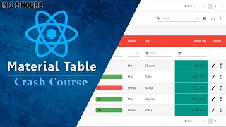 Learn Material Table with React JS in 1 Hour Material Table Tutorial for Beginners