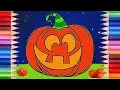 How to Draw a Jack O Lantern Pumpkin Halloween Coloring Pages for Kids Learn to Draw