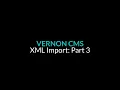XML Import Part 3 - Running the import