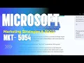 MMKT GlobalMarketing Microsoft Marketing Strategies \u0026 SDG Analysis