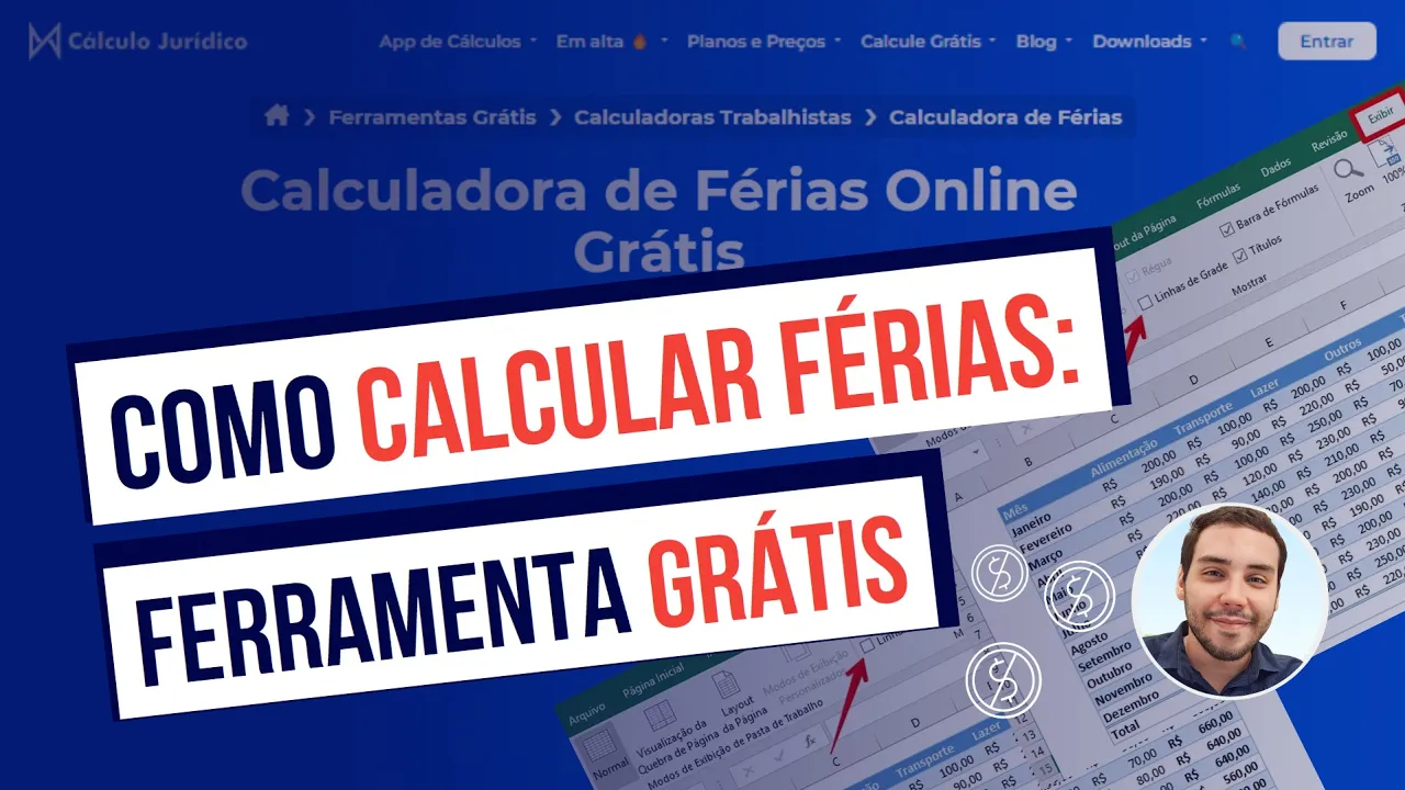 Miniatura do vídeo: Como calcular férias: ferramenta grátis e online