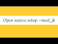 How to setup mod - jk and tomcat