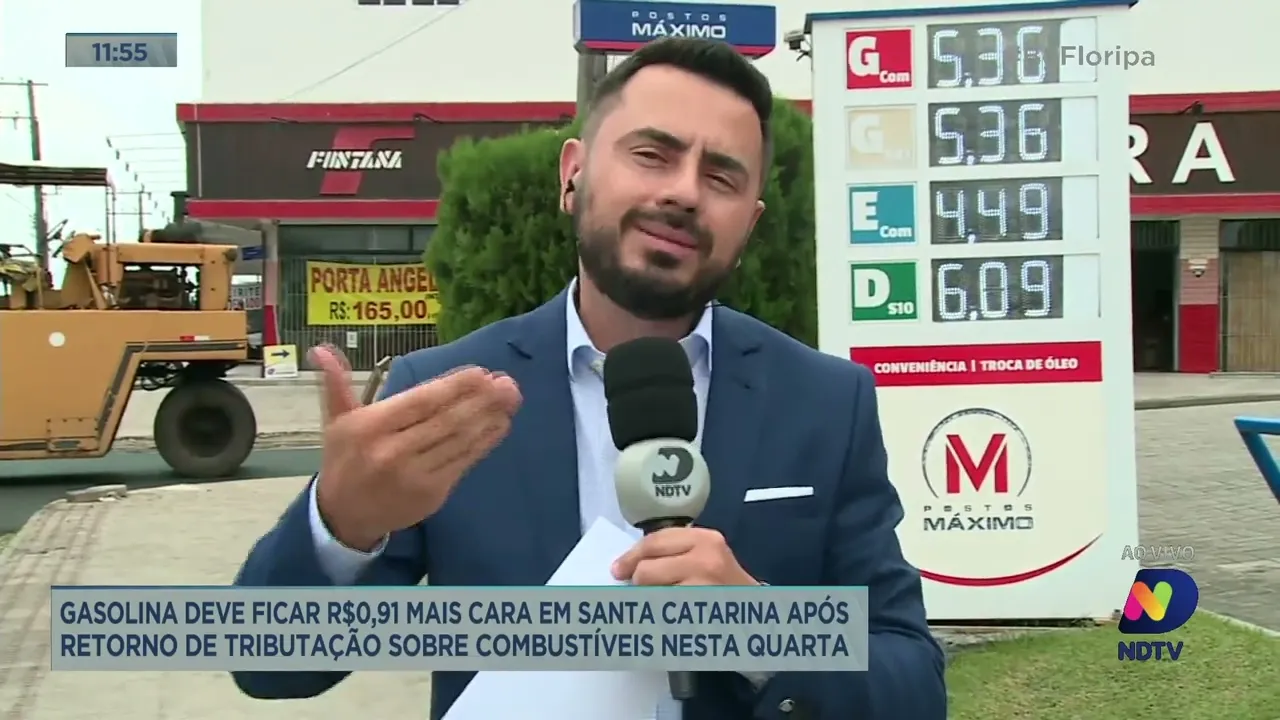 Gasolina deve ficar mais cara em SC após retorno de tributação sobre combustíveis nesta quarta-feira