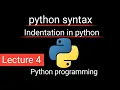 Python Syntax Indentation A Beginner s Guide with examples Urdu Hindi tutorials