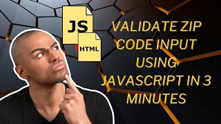 Validate ZIP Code Input using JavaScript in 3 Minutes