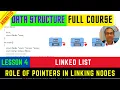 4 LINKED LIST Creating linked list ANIMATED in C WITH CODE Data Structure Full Course