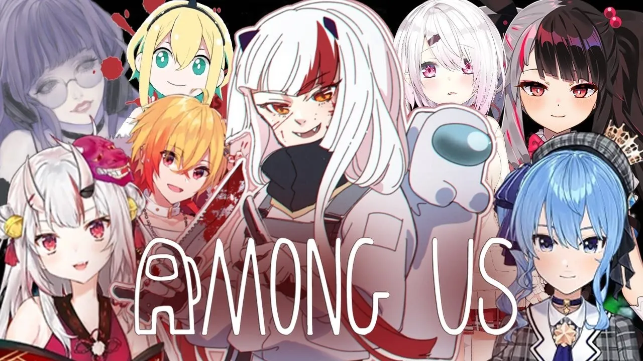 【Among us】百鬼あやめ視点　どきどきごちゃまぜあもんがす！！！！～コミュ障発揮してます編～