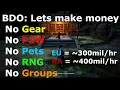 BDO Lets make money No Gear 300-400mil silver hr