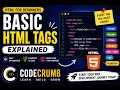 Basic HTML Tags Explained HTML for Beginners trending