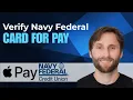 How to Verify Navy Federal Card for Apple Pay 2026 Guide