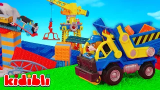 Paw Patrol saves Thomas the Train from an accident! 🏗️🚂 | Cartoon for Kids | Kidibli