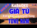 Lagu Giã Từ Gõ Bo Karaoke Tone Nam Nhạc Sống Bolero Gõ Bo Cực Hay || Karaoke Đại Nghiệp