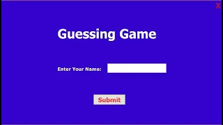 Number Guessing Game Java Game Development Full Java JFrame Java GUI Project