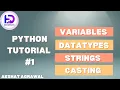 Python Variables Datatypes and Strings Part 1 Python Tutorial