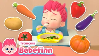 Un Repas Sain | EP145 | Chanson sur la nourriture | Bebefinn en français 👶 Chansons pour Enfants